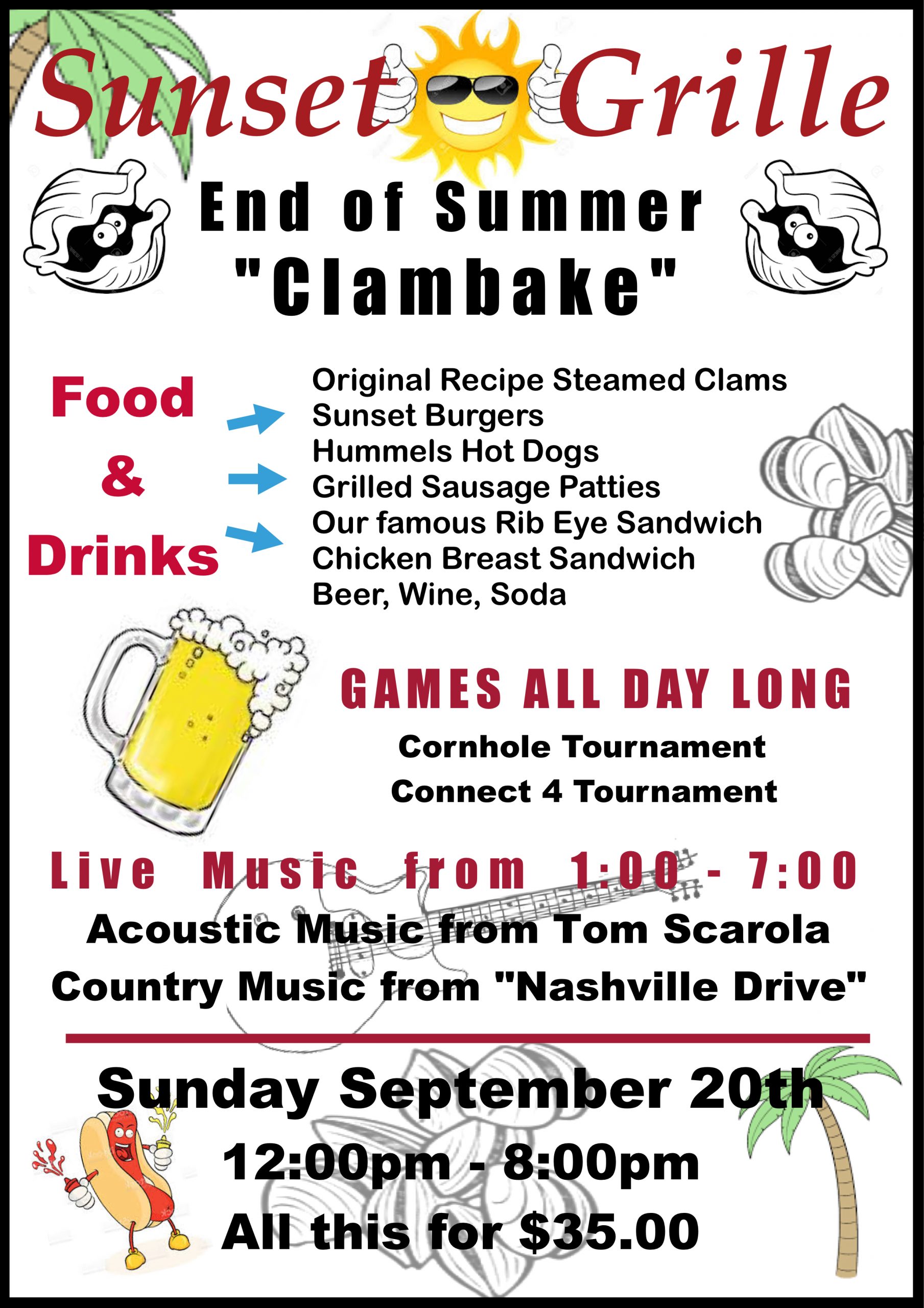 Sep 20 | Clambake and Country Music with Nashville Drive | Woodbury, CT Patch
